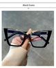2025 Vintage Cat Eye Glasses Transparent Lens Computer Glasses Jelly Color Frame For Women-Fashion Glasses Eye Protection