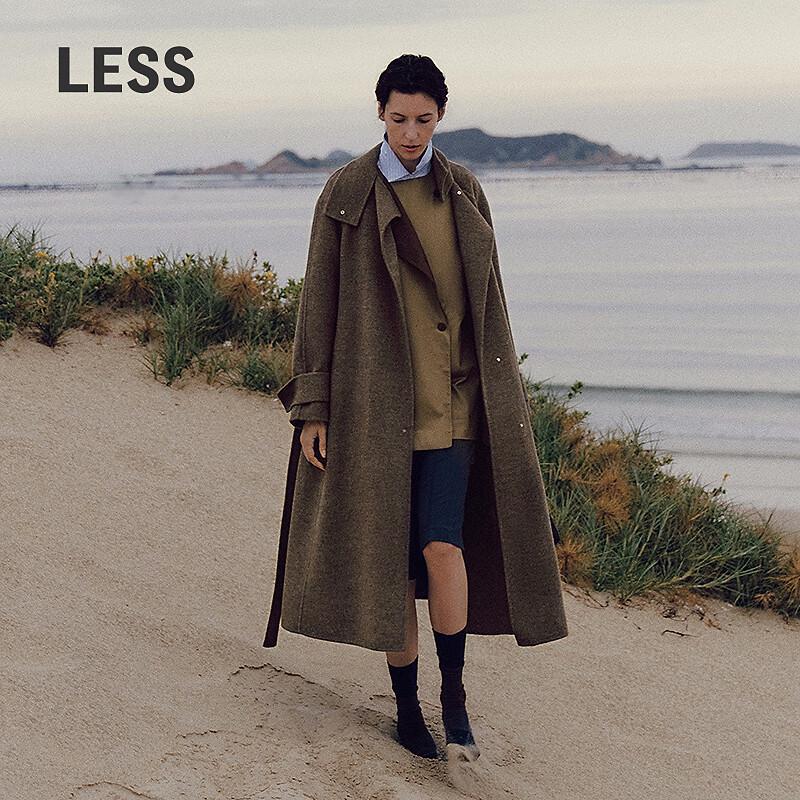 

ПАЛЬТО ДЛИННОЕ ИЗ ШЕРСТЯНОЙ СМЕСИ С ВОРОТНИКОМ-СТОЙКОЙ ЗИМА 2025 M