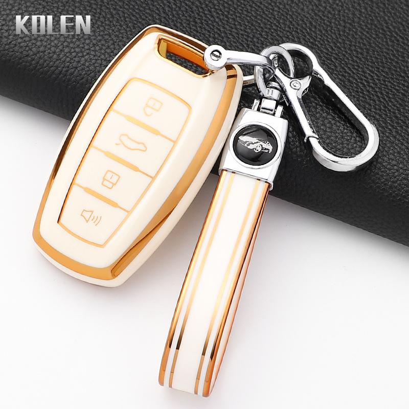 Fashion Tpu Car Key Case Cover For Great Wall Haval Jolion H6 H7 H4 H9 F5 F7 F7X F7H H2S Gmw Dargo Protected Shell Keychain