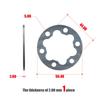 5mm 1.8" Long Replacement Universal Custom Accessories  Drive for Electric Scooter Bicycle