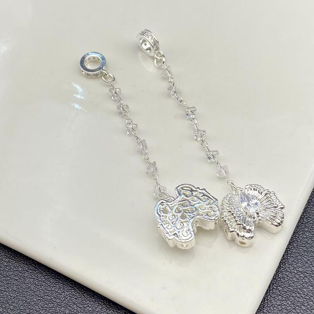 Inlaid Zircon Marquise Beading Chain: Handmade Crystal Jewelry Accessory with Micro-Diamond Detail