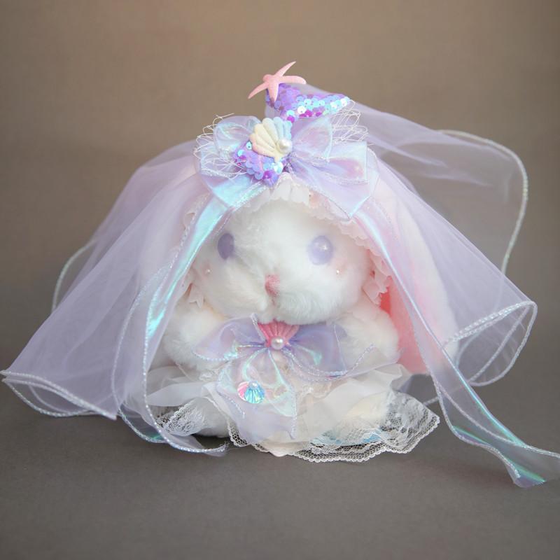 

Мягкая плюшевая игрушка Лолита Зайчик Животное с ароматизированными бусинами для девочек в подарок Purple Mermaid