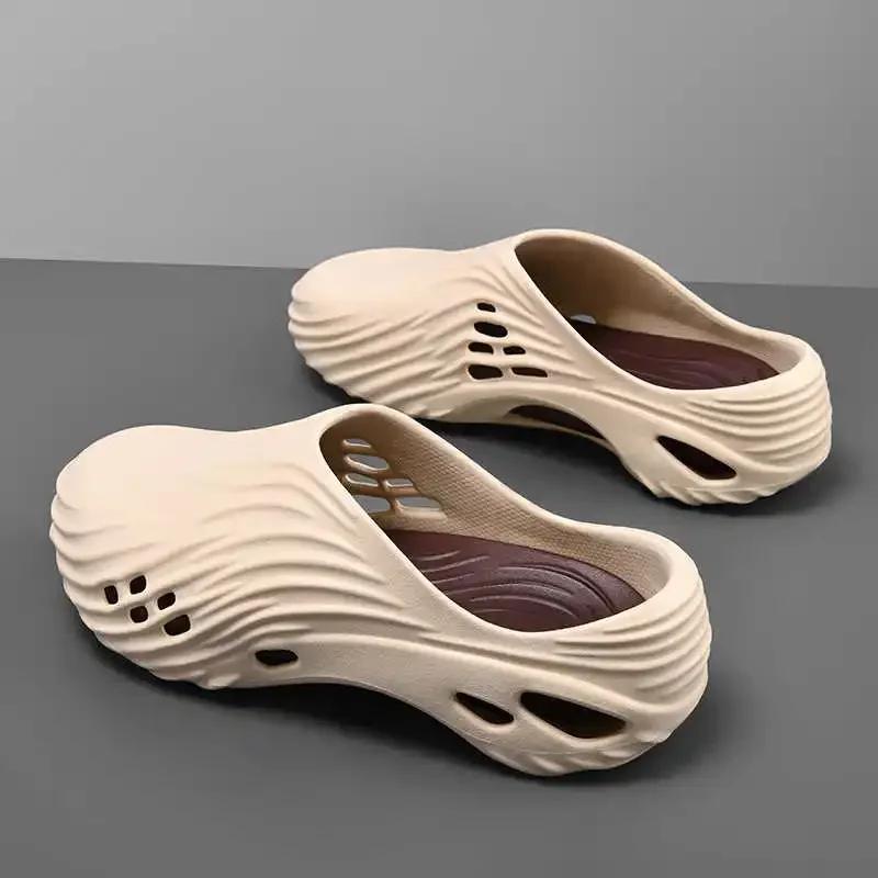 

Весенние сандалии с круглым носком для пляжа, большие, мужские шлепанцы, обувь, ботинки, желтые кроссовки, спорт, для посетителей, импортные, бестселлеры 40 синий