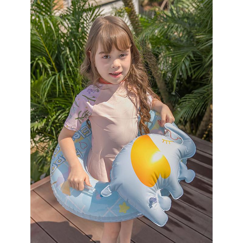 Swimming Childrens Ring Seat With Handle Cartoon Elephant Fashion Water Toy