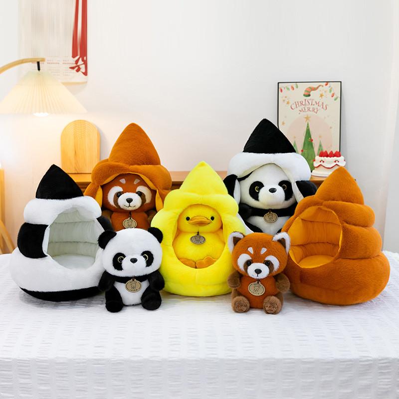 Panda Duck Plush Toy With Soft Pp Cotton For Kids And Adults Gift Idea