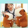 Adorable Capybara Plush Toy Soft Cuddly Water Pig Pillow For Kids Birthday Gift