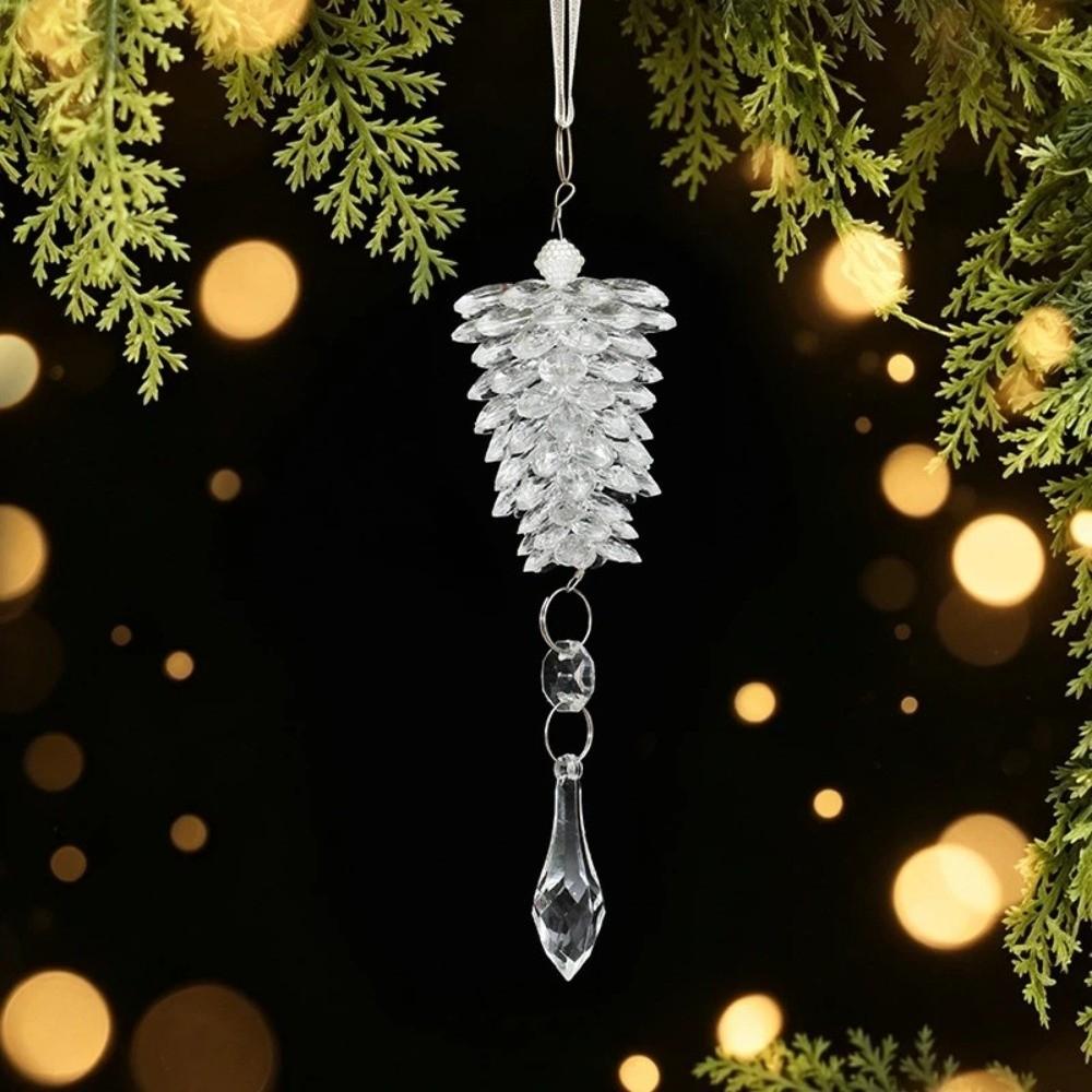 Fake Ice Clear Ice Christmas Ornaments Transparent Christmas Tree Decorations New Year