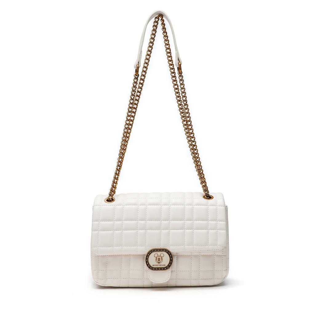 New Disney Mickey PU Shoulder Bag, Crossbody Bag, Shoulder Bag Regular Women's Black/White BMK-71502