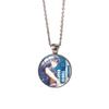 Stylish Hinata Shoyo Anime Inspired Gemstone Necklace For Volleyball Fans Unisex Jewelry