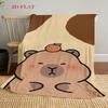 Adorable Capybara Patterns blanket Soft and comfortable Camping trip Office rest blanket Air conditioning blanket Machine washable