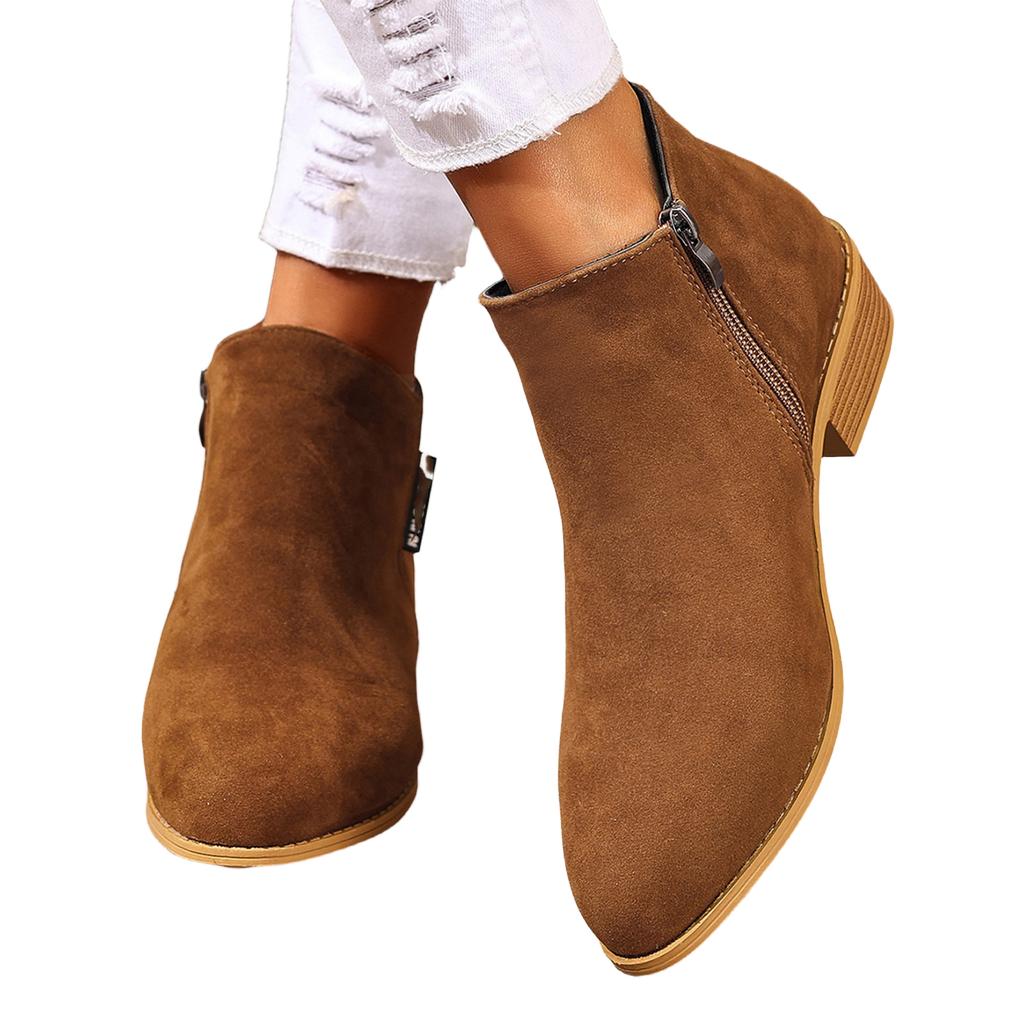 Women's Boots with Heel for Everyday Casual Wear
