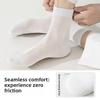 Silk Stockings for Men, Summer Lightweight Style, Mid-calf Length, 10A Size, Antibacterial and Odor-resistant, with Antibacterial Mesh Fabric.