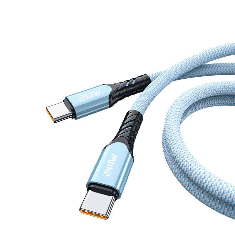 Dual Type-C 240W Fast Charging Cable for Apple 16/17, Huawei Laptops, and Car Use (PD Compatible)