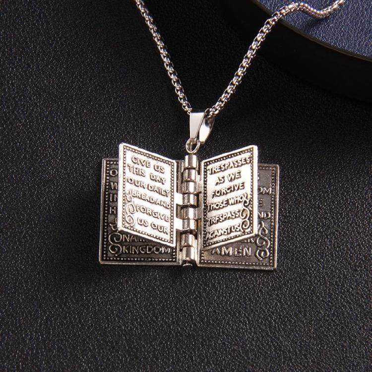 European American Street Cross-symbol Clavicle Chain Bible Religious Necklace