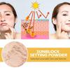 2X New Sunscreen Setting Powder, Spf 50 Pa++, Mineral Sunscreen Brush Powder, Oil Control Natural Matte Finish, Long Lasting Lightweight Breathable