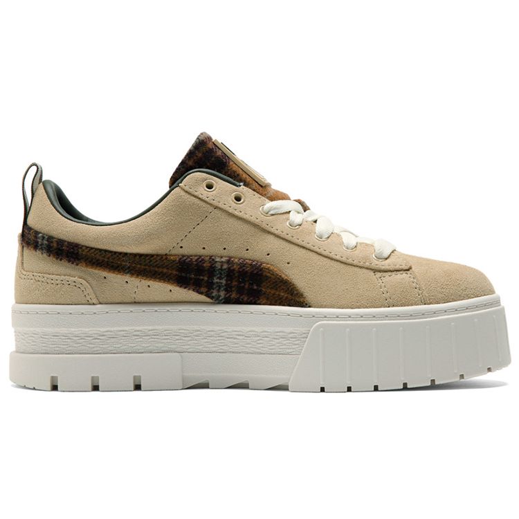 Puma Mayze Flannel - Pebble Women Sneakers Brown Marshmallow 384189-01