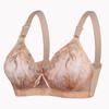 New underwear no steel ring thin cotton bra sexy embroidery gathering bra middle-aged and elderly mother bra woman