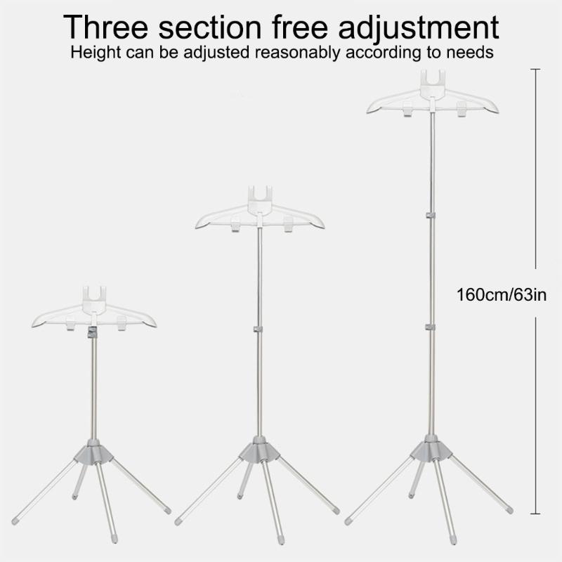Floor Stand Clothes Steamer Holder With Handheld Ironing Pad Optional Foldable Home Hanger