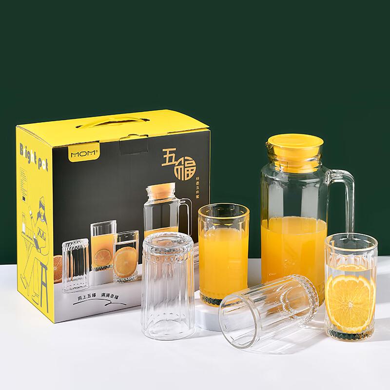 MOM Five Blessings Glass Teapot & Cup Set