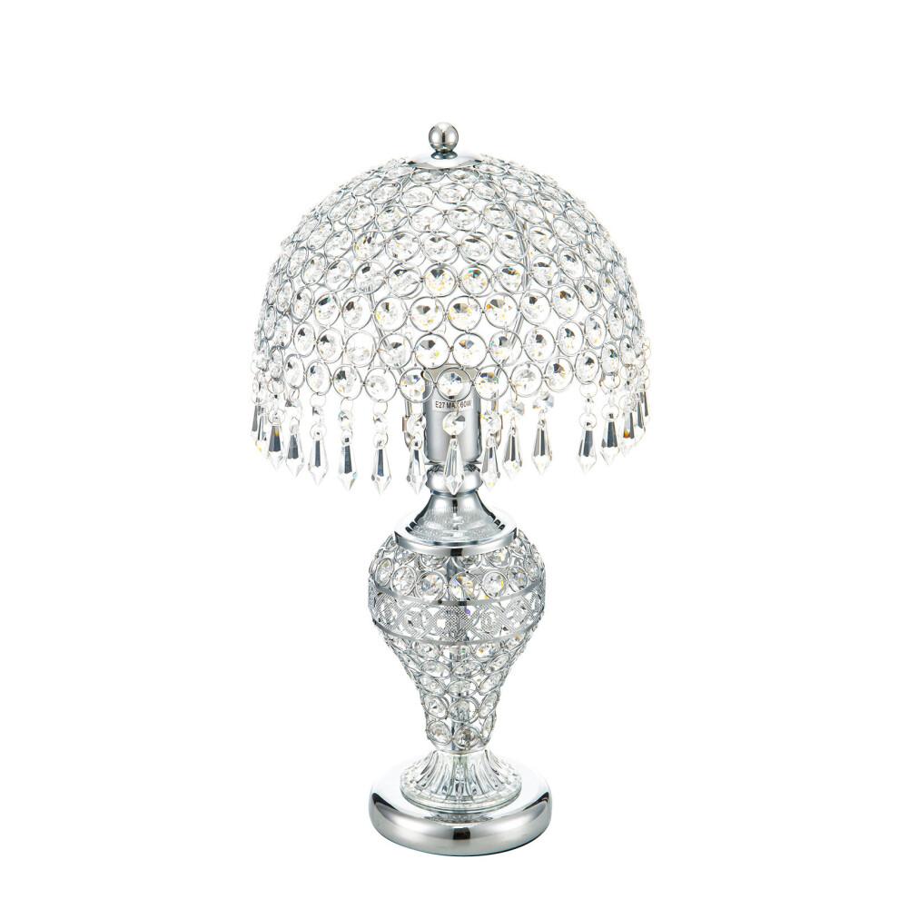 Bedroom Umbrella Crystal Table Lamp Bedside Light