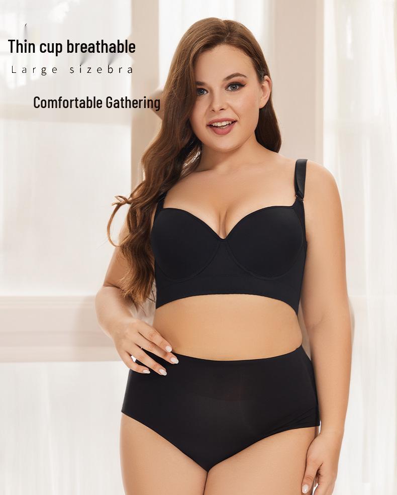 Plus Size Seamless Support Bra: Anti-Sag, 8-Row Adjustable, Shaping, Side Support for Women