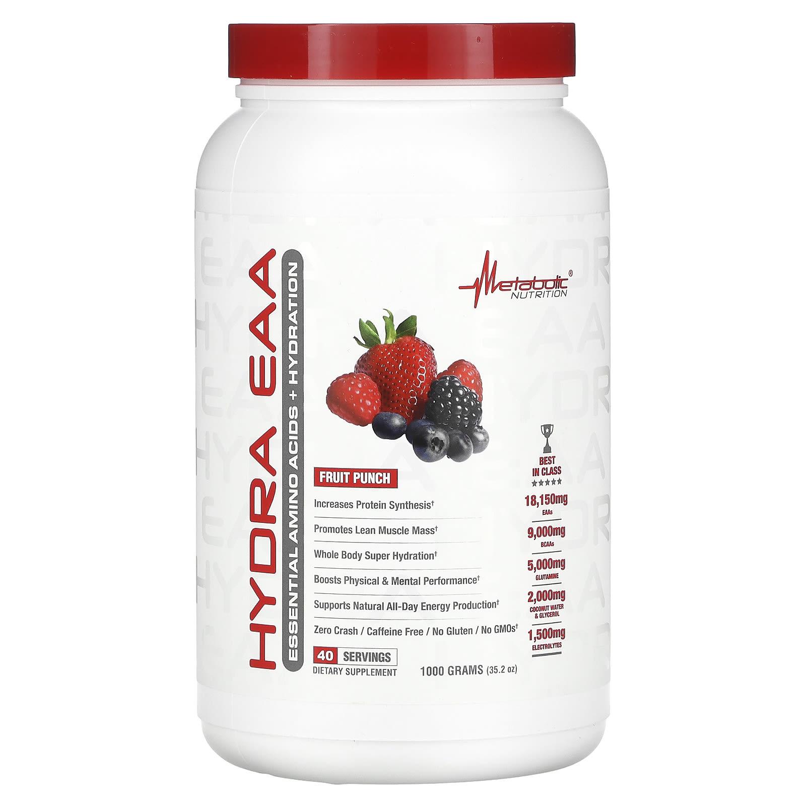 

Hydra Eaa, Fruit Punch Flavor, 1,000G(35.2Oz)