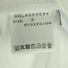 GEORGES Short Sleeve Off-shoulder Sheer T-shirt F White Women Used