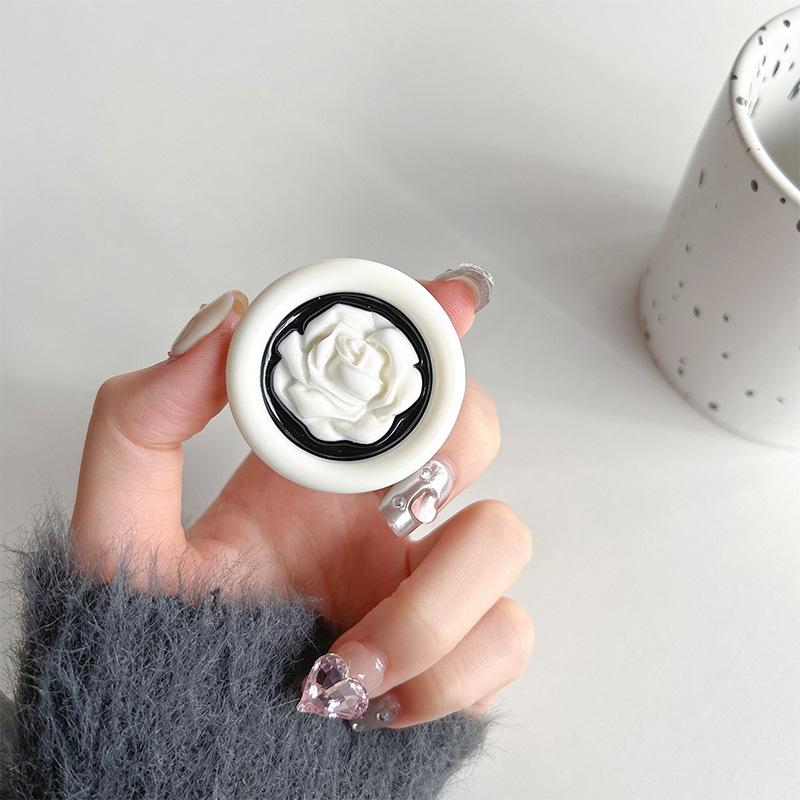 Angel Flower Mobile Phone Airbag Holder Wind Bear Round Desktop Holder Retractable Male And Female Portable