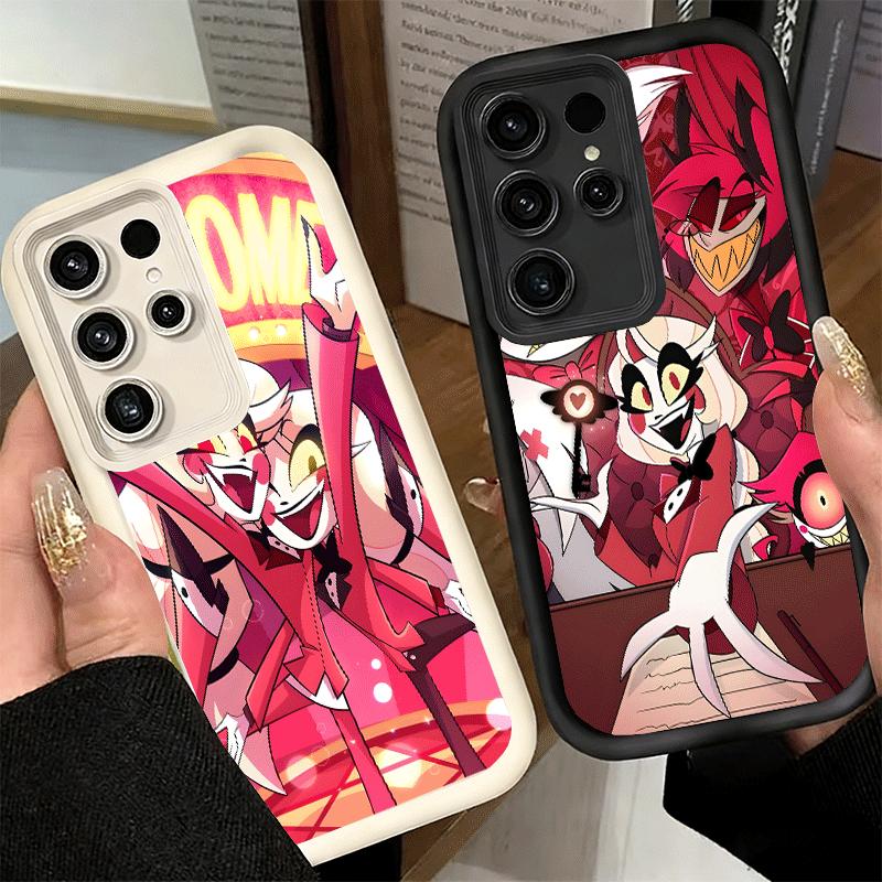 Phone Case for Samsung Galaxy S26 S25 Ultra S24 FE Hazbin Hotel Anime Shell S23 Plus S22 + S21 S20 5G Soft Silicone Funda