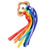 Kids 2Pcs Outdoor Toy Montessori Style Sensory Toy Running Dance Ribbon Ring Bpa-Free Newborn Upwards Develop Colour Recognition