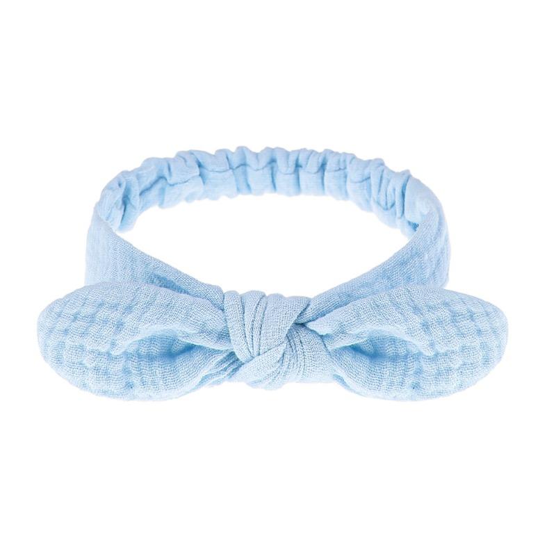 Fascia per Capelli da Bambino Stile Europeo e Americano Fascia Elastica in Garza di Cotone per Bambino Accessori per Capelli con Orecchie di Coniglio Fascia Nuovi Stili