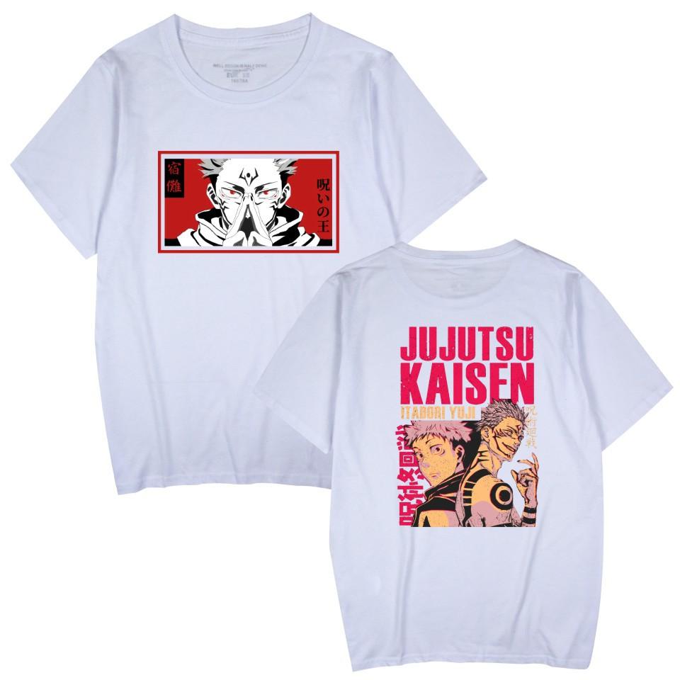 Jujutsu Kaisen Anime Women Men's T-shirts Graphic Shirt Cartoon Printed O-Neck Oversized Short Sleeves Fashion Mens Clothing Streetwear