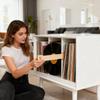 26 Pcs Wood Vinyl Record Dividers A-Z DVD Organizer Dividers File Dividers with Alphabet Tabs Cd Record Index Card