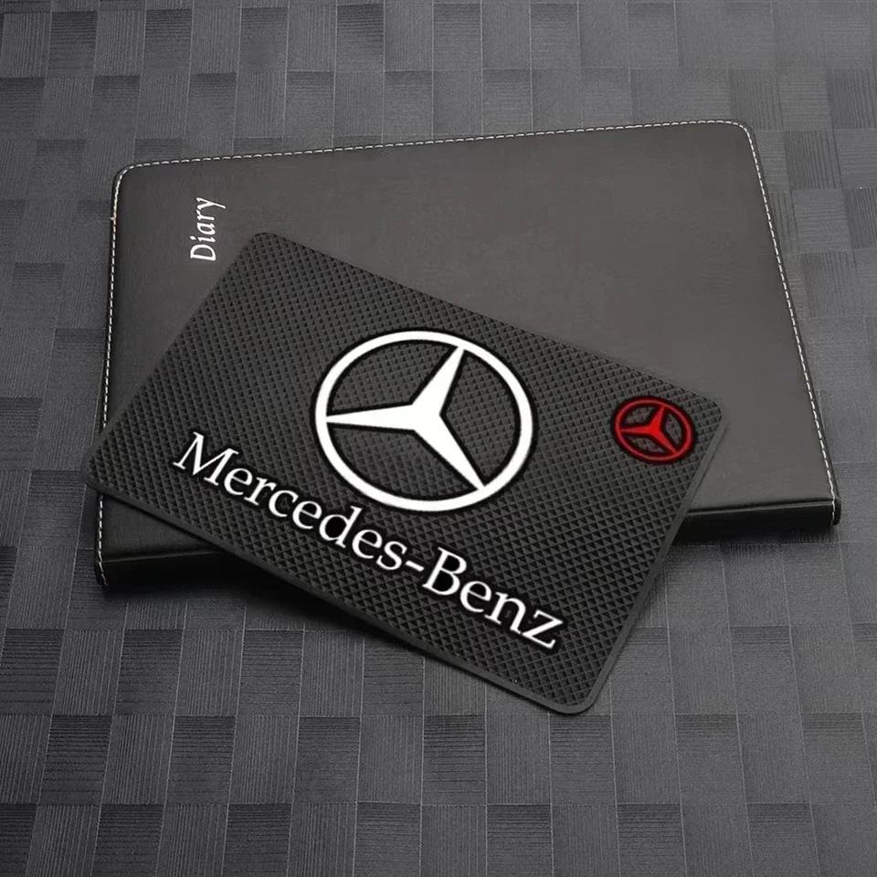 Vehicle Mobile Phone Non-Slip Pad Car Silicone Storage Mat For Mercedes Benz AMG W204 W205 W203 W211 W212 W213 W201 W210 W124 WGV9