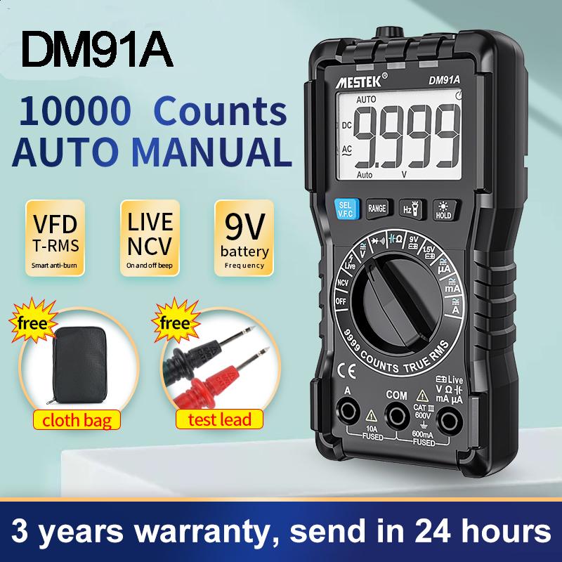 

Intelligent multimeter DM91A/DM91S multimeter 9999 counts smart auto range tester multimetre multi meter multitester