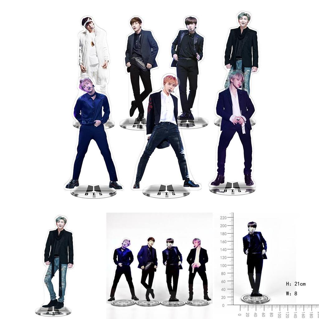 Prémiová kvalita Kpop Bts Fake Love Yourself Akrylový stojánek Akční figurka Panenka Pro Elegantní Dekoraci Stolu