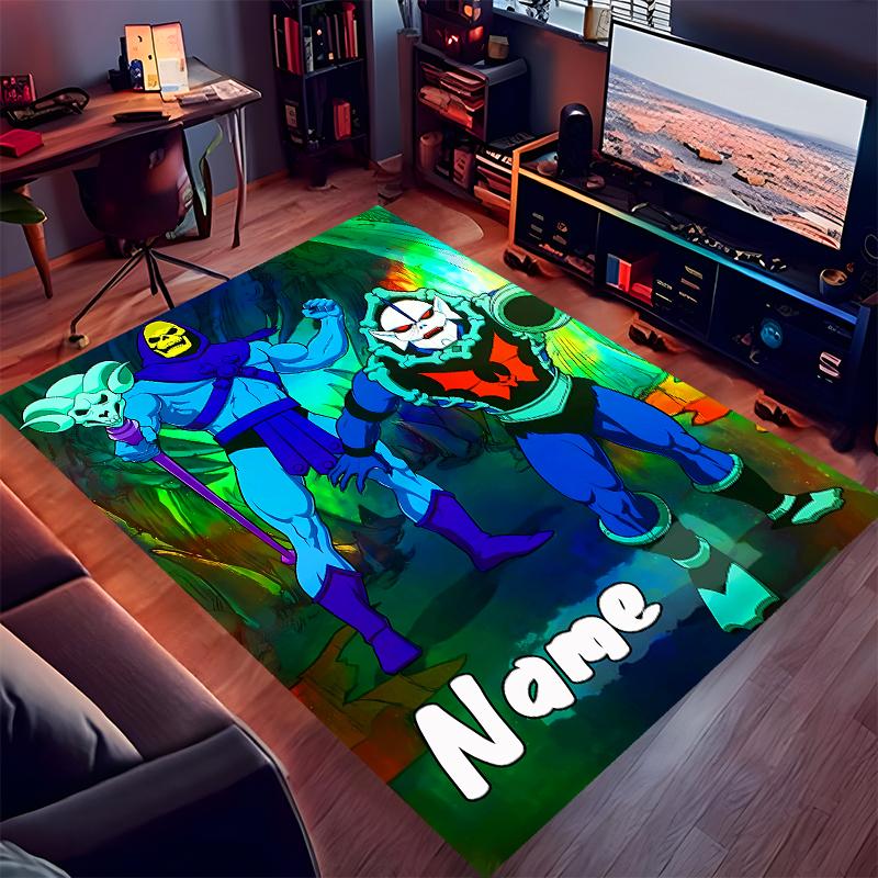 Custom Personalization He-Man and the Masters of the Universe Print Area Rug - Soft, Washable Non-Slip Indoor Mat,Living Room,Home&Office Decorative R