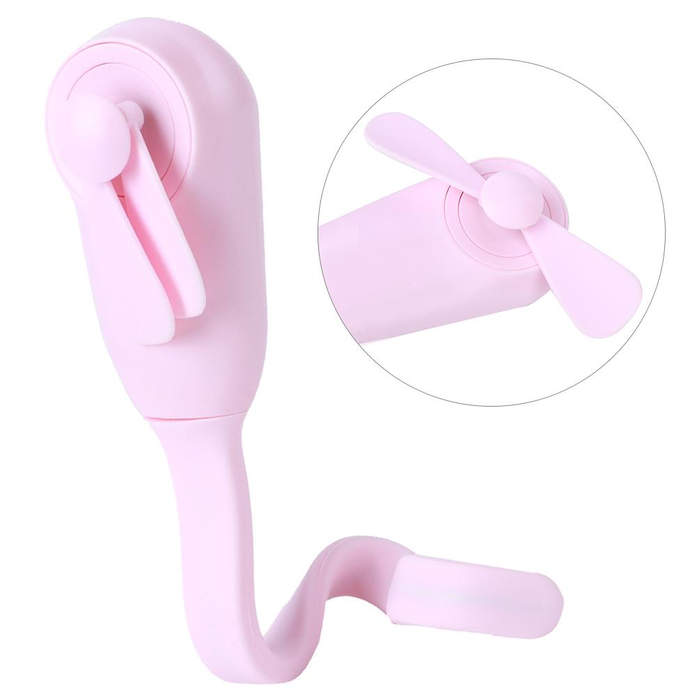 Esnek Mini Fan El Tipi Çok Fonksiyonlu Yaz Serinletici Bebek Arabası Araba Koltuğu Yatak Bisiklet Bilek Üzerine Sarılabilir Pembe