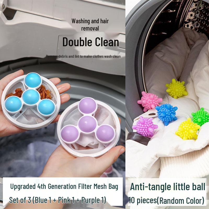 New Washing Machine Lint Filter & Hair Catcher Laundry Balls