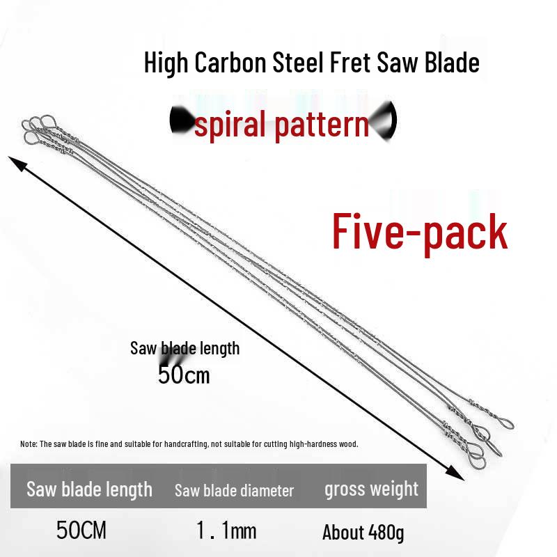 Flower Hand Fret Saw with Wire Jigsaw Blade for Woodworking