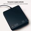 3kg/0.1g High-precision Electronic Coffee Scale with Timer LED Display USB Charging Professional Kitchen Scale Coffee Tools