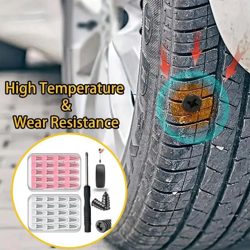 Auto-Staubsauger Reifenreparaturnagel Reifenreparaturwerkzeugsatz Autos LKW Gummireifen Durchstich Motorrad Reparaturkleber Nägel