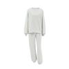Grey fleece sweater loose set 1116 European and American new autumn fashion women's sports two-piece set