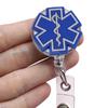 PVC Easy To Pull Buckle Key Ring Nurse ID Holder Retractable Badge Reel  Nurse Doctor