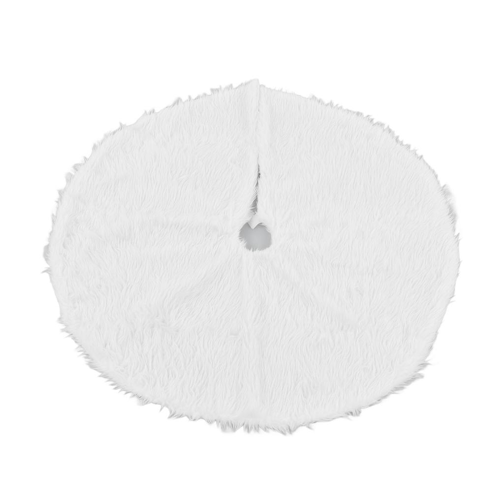 Weihnachtsbaumdecke Schneeweiße Weihnachtsbaummatte für X-mas Festliche Feiertagsparty Dekoration