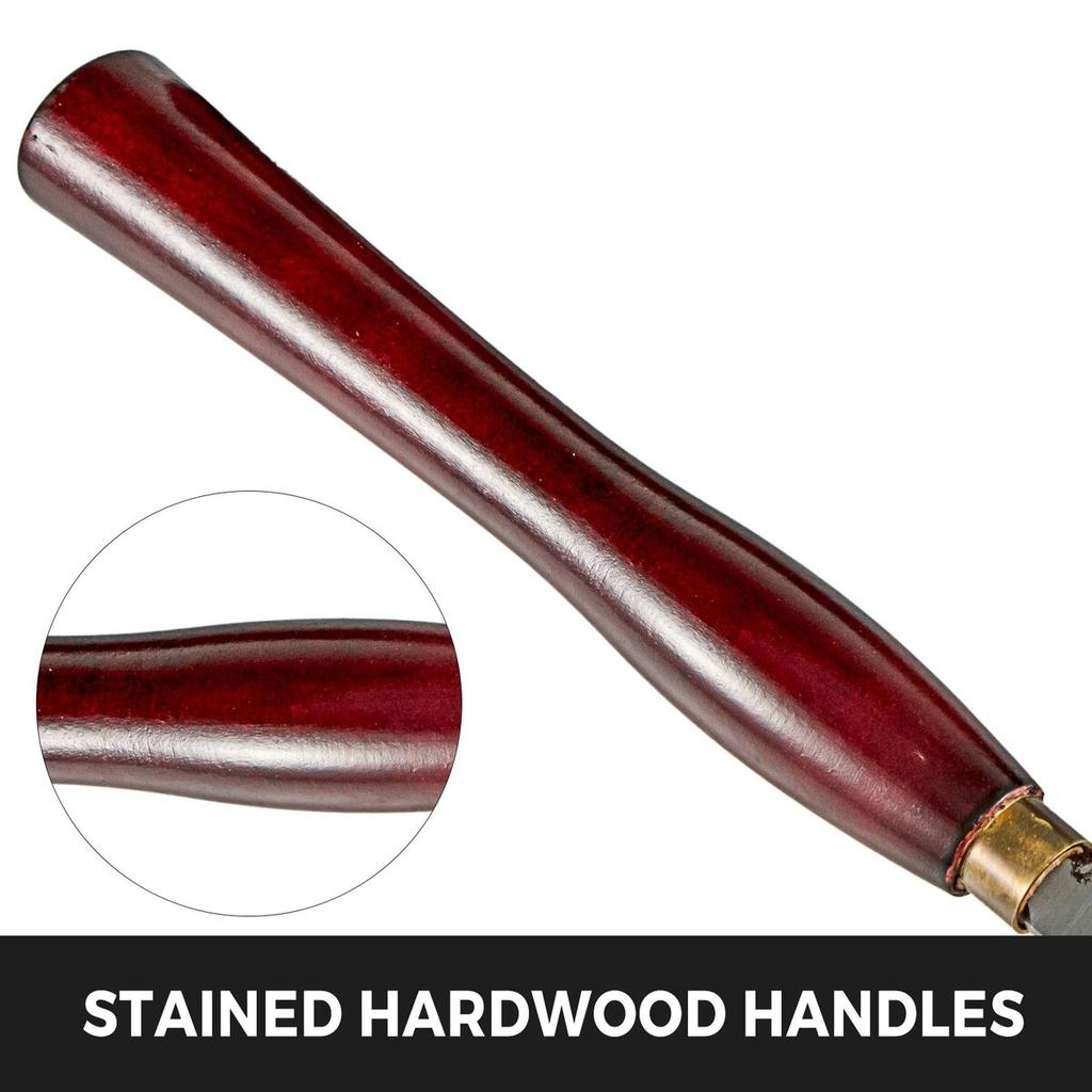 Wood Chisel Sets 8pcs Lathe Chisels 7INCH/17CM Woodworking Chisels 9INCH Wood Lathe Tools Wood Chisels Lathe Tools Wood Tool Box for Wood Carving Root