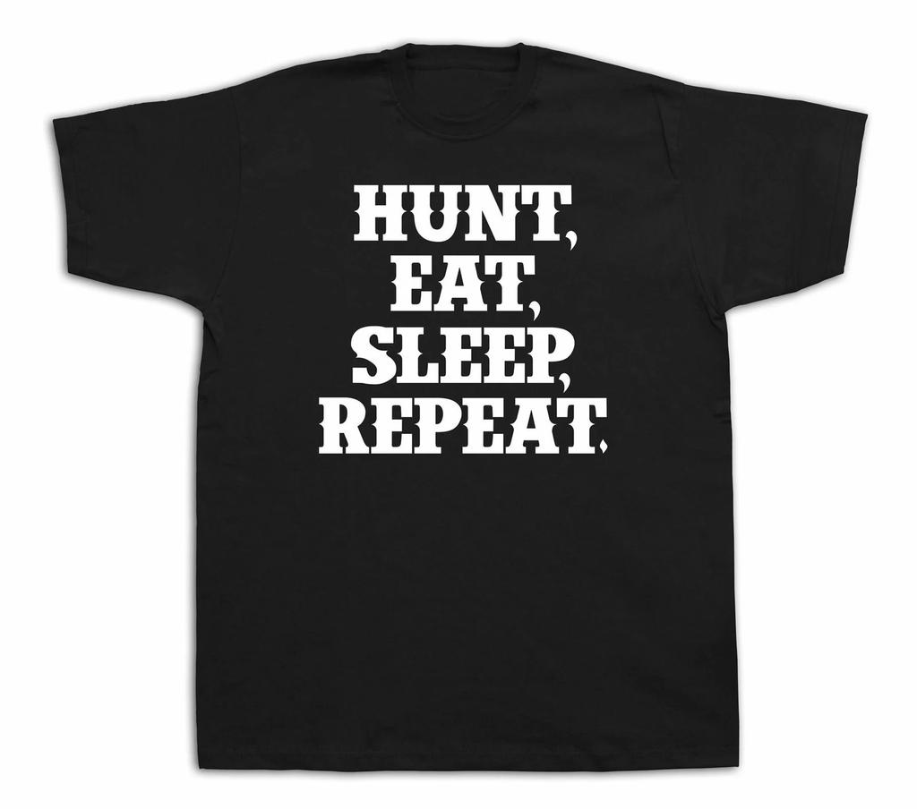 Hunt eat sleep repeat apparel t shirt casual best hipster comics gift tee