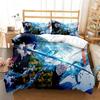 Anime Demon Slayer Nezuko Tanjirou Bedding Set Boys Girls Twin Queen Size Duvet Cover Pillowcase Bed Boys Adult