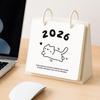 Cartoon 2026 Desktop Calendar Cat Pattern Table Planner Creative Standing Flip Calendar  Home