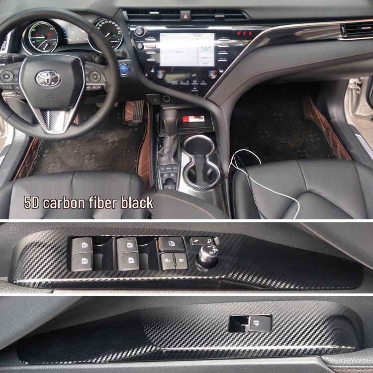 Eighth Gen Camry 18-21 Carbon Fiber Interior Gear Panel Sticker